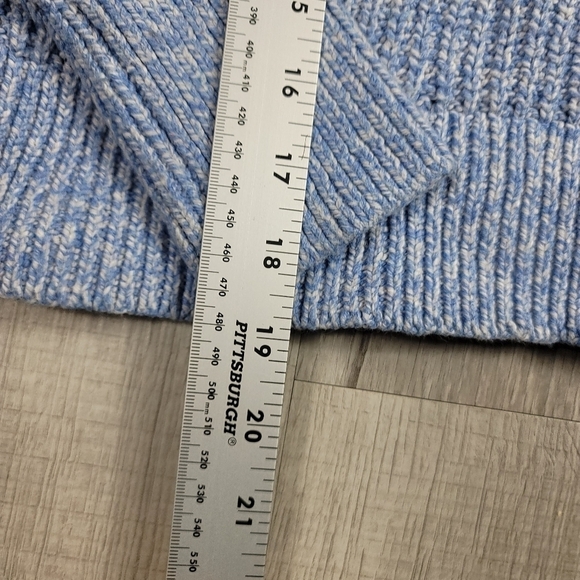 Banana Republic Marled Pullover Sweater Blue Heather - Picture 7 of 8